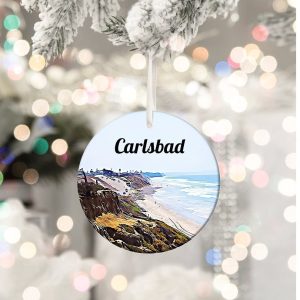 Carlsbad Ornament  Carlsbad Gift  Christmas Ornament  Carlsbad Christmas  Holiday Decoration  Carlsbad  Travel Ornament