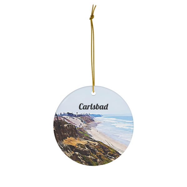 Carlsbad Ornament  Carlsbad Gift  Christmas Ornament  Carlsbad Christmas  Holiday Decoration  Carlsbad  Travel Ornament - Image 2