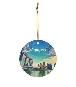 Singapore Ornament  Singapore Gift  Christmas Ornament  Singapore Christmas  Tree Ornament  Christmas Gift  Housewarming Gift  Singapore - Image 2
