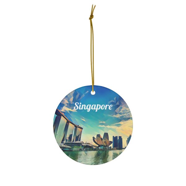 Singapore Ornament  Singapore Gift  Christmas Ornament  Singapore Christmas  Tree Ornament  Christmas Gift  Housewarming Gift  Singapore - Image 2