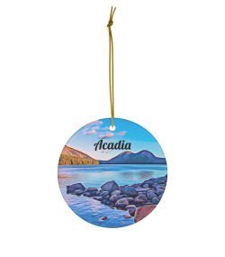 Acadia Ornament  Christmas Ornament  Tree Ornament  Acadia Christmas  Christmas Gift  Newlywed Ornament  Housewarming Gift  National Park - Image 2