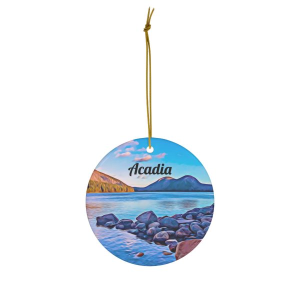 Acadia Ornament  Christmas Ornament  Tree Ornament  Acadia Christmas  Christmas Gift  Newlywed Ornament  Housewarming Gift  National Park - Image 2