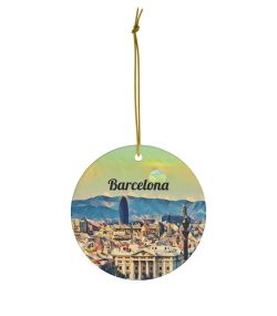Barcelona Ornament  Barcelona Gift  Christmas Ornament  Barcelona Christmas  Tree Ornament  Christmas Gift  Housewarming Gift  Spain  Travel - Image 2