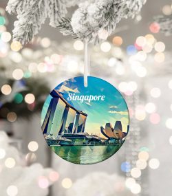 Singapore Ornament  Singapore Gift  Christmas Ornament  Singapore Christmas  Tree Ornament  Christmas Gift  Housewarming Gift  Singapore - Image 3