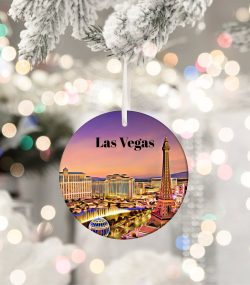 Las Vegas Ornament  Christmas Ornament  Las Vegas Gift  Christmas Gift  Las Vegas Christmas  Las Vegas  Las VegasTravel  Christmas Decor - Image 3