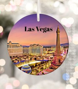 Las Vegas Ornament  Christmas Ornament  Las Vegas Gift  Christmas Gift  Las Vegas Christmas  Las Vegas  Las VegasTravel  Christmas Decor