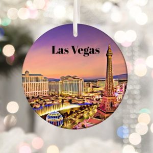 Las Vegas Ornament  Christmas Ornament  Las Vegas Gift  Christmas Gift  Las Vegas Christmas  Las Vegas  Las VegasTravel  Christmas Decor
