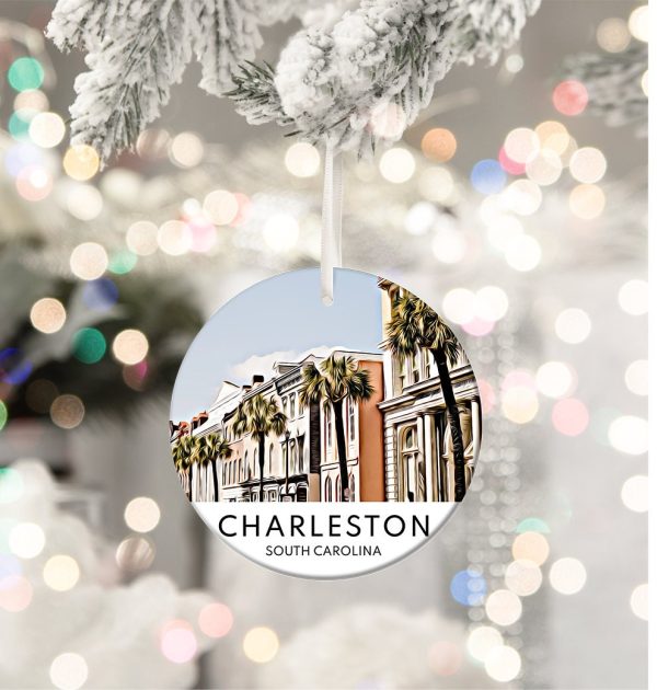 Charleston Ornament  Christmas Ornament  Charleston Gift  Christmas Gift  Charleston Christmas  Charleston  Charleston Travel  Chris - Image 3