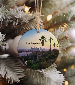 Los Angeles Ornament  Christmas Ornament  Los Angeles Gift  Christmas Gift  Los Angeles Christmas  Los Angeles  Los Angeles Travel