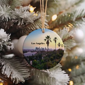 Los Angeles Ornament  Christmas Ornament  Los Angeles Gift  Christmas Gift  Los Angeles Christmas  Los Angeles  Los Angeles Travel