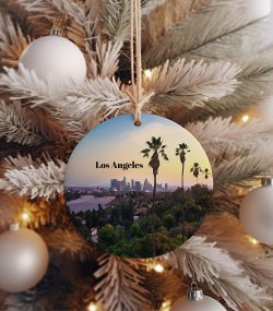 Los Angeles Ornament  Christmas Ornament  Los Angeles Gift  Christmas Gift  Los Angeles Christmas  Los Angeles  Los Angeles Travel - Image 3