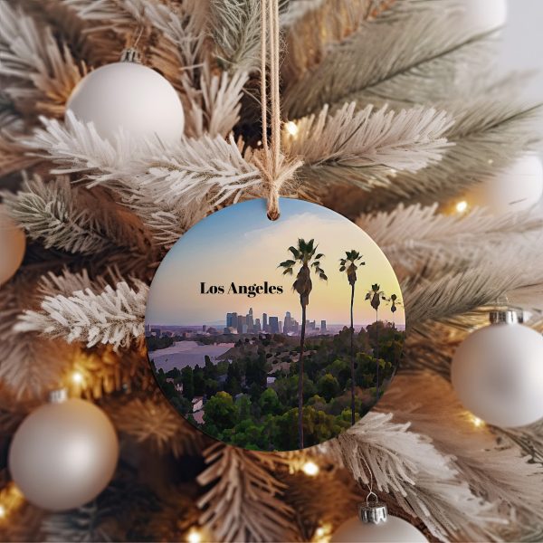 Los Angeles Ornament  Christmas Ornament  Los Angeles Gift  Christmas Gift  Los Angeles Christmas  Los Angeles  Los Angeles Travel - Image 3
