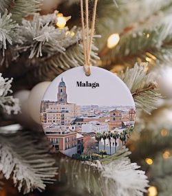 Malaga Christmas Ornament  Christmas Gift  Malaga Gift  Malaga Travel  Christmas Decor  Malaga Souvenir  Travel Gift  Tree Ornaments