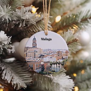 Malaga Christmas Ornament  Christmas Gift  Malaga Gift  Malaga Travel  Christmas Decor  Malaga Souvenir  Travel Gift  Tree Ornaments