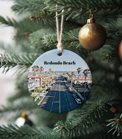 Redondo Beach Ornament  Christmas Ornament  Redondo Beach Gift  Christmas Gift  Christmas Decor  Redondo Beach Souvenir - Image 2
