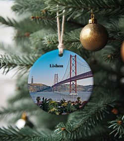 Lisbon Ornament  Christmas Ornament  Lisbon Gift  Christmas Gift  Christmas Decor  Lisbon Souvenir  Lisbon Travel  Travel Gift  Xmas Tree - Image 2