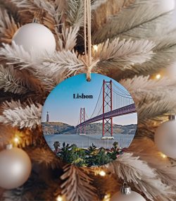 Lisbon Ornament  Christmas Ornament  Lisbon Gift  Christmas Gift  Christmas Decor  Lisbon Souvenir  Lisbon Travel  Travel Gift  Xmas Tree - Image 3