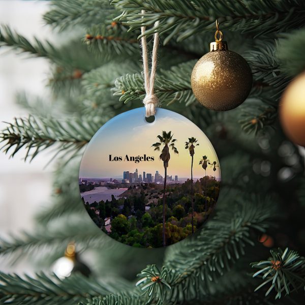 Los Angeles Ornament  Christmas Ornament  Los Angeles Gift  Christmas Gift  Los Angeles Christmas  Los Angeles  Los Angeles Travel - Image 2