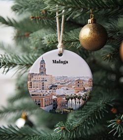 Malaga Christmas Ornament  Christmas Gift  Malaga Gift  Malaga Travel  Christmas Decor  Malaga Souvenir  Travel Gift  Tree Ornaments - Image 2