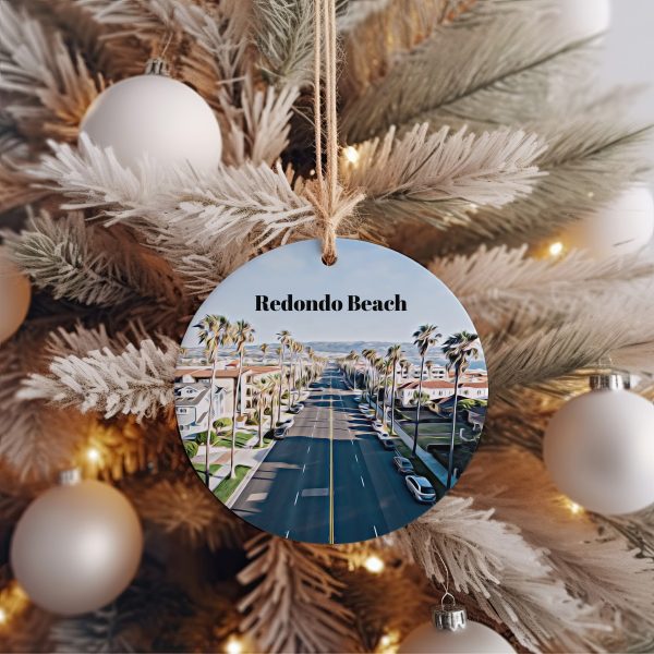 Redondo Beach Ornament  Christmas Ornament  Redondo Beach Gift  Christmas Gift  Christmas Decor  Redondo Beach Souvenir - Image 3