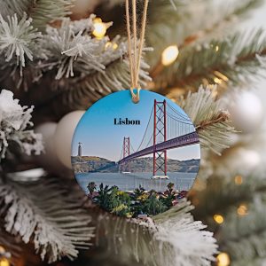 Lisbon Ornament  Christmas Ornament  Lisbon Gift  Christmas Gift  Christmas Decor  Lisbon Souvenir  Lisbon Travel  Travel Gift  Xmas Tree