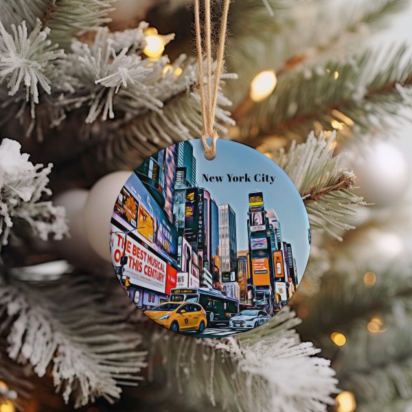 New York City Christmas Ornament  Christmas Gift  New York City Gift  New York City Travel  Christmas Decor  New York City Souvenir