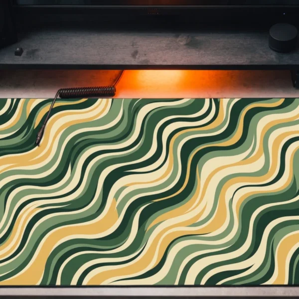 MOSS TIDE — Abstract Desk Mat