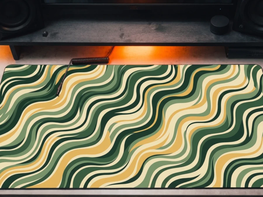 MOSS TIDE — Abstract Desk Mat