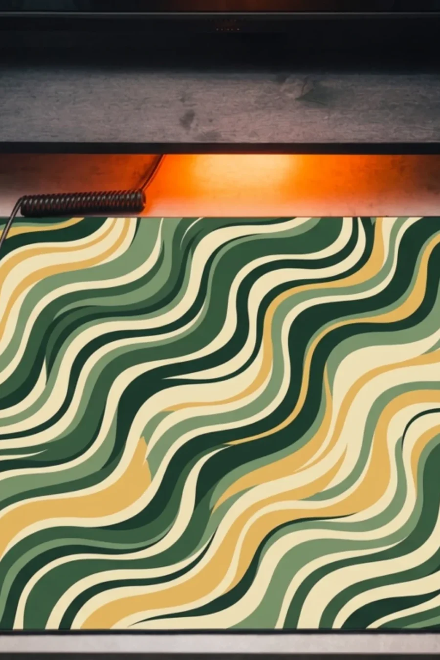 MOSS TIDE — Abstract Desk Mat