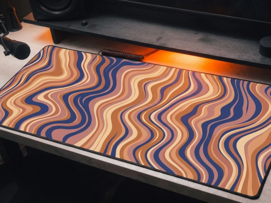 TIDAL DRIFT — Abstract Desk Mat