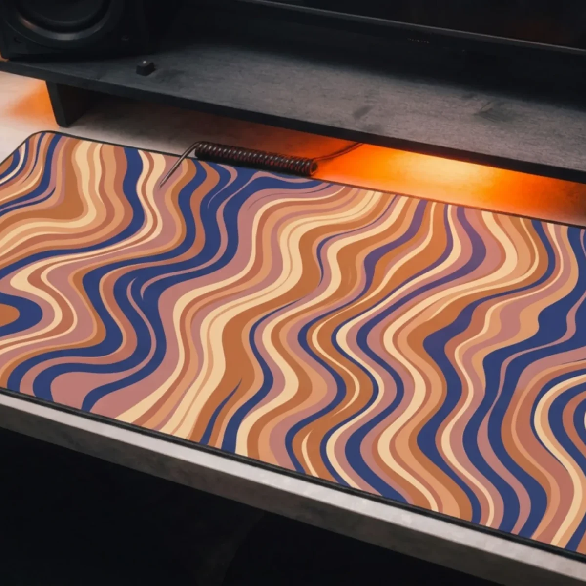 TIDAL DRIFT — Abstract Desk Mat