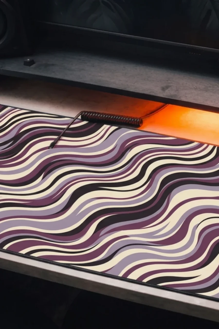 VELVET WAVE — Abstract Desk Mat