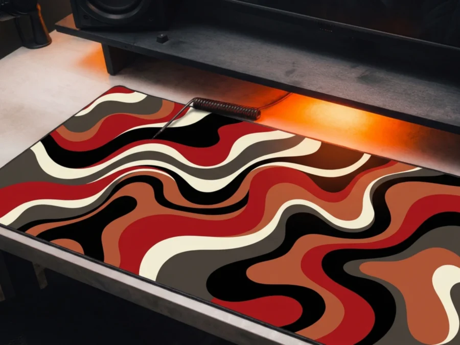 HEATWAVE — Abstract Desk Mat