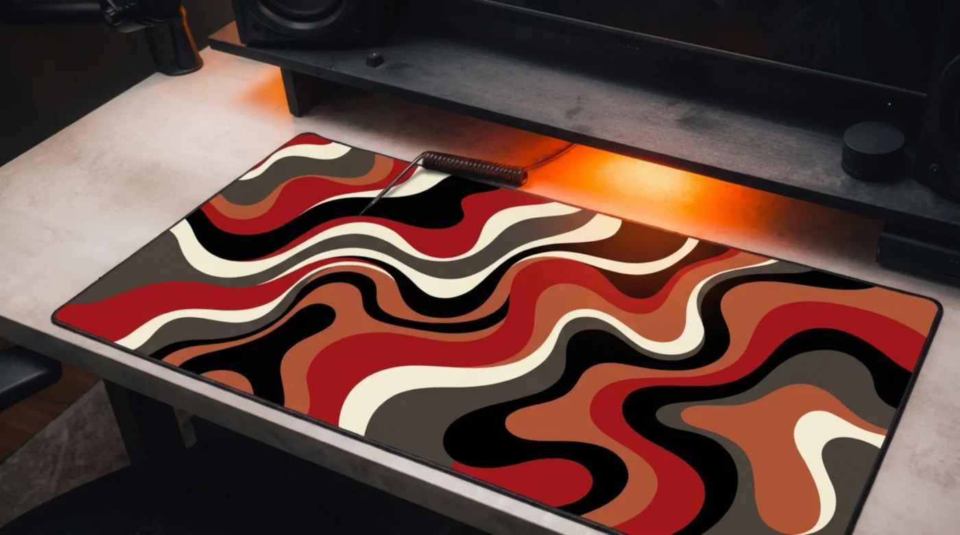 HEATWAVE — Abstract Desk Mat