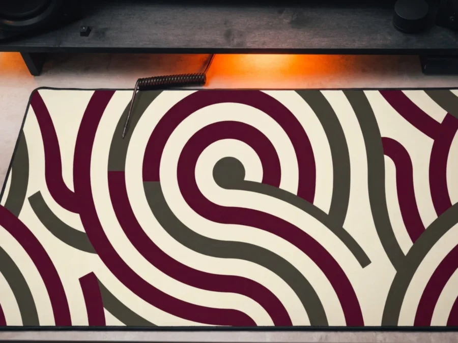 LABYRINTH — Abstract Desk Mat