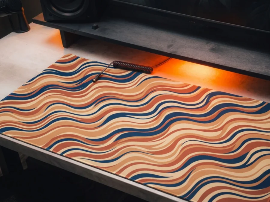 SAND RIPPLE — Abstract Desk Mat